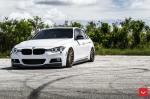 BMW 3-Series Sedan Alpine White on Vossen Wheels (VFS2) 2017 года